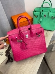 Сумка женская  Birkin , 25 cm, PHW MATTE NILOTICUS Hermes Артикул LUX-106725. Вид 1