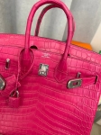 Сумка женская  Birkin , 25 cm, PHW MATTE NILOTICUS Hermes Артикул LUX-106725. Вид 3