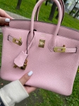 Сумка женская  Birkin, 25, PHW Hermes Артикул LUX-106787. Вид 3
