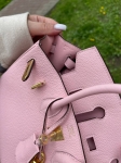Сумка женская  Birkin, 25, PHW Hermes Артикул LUX-106787. Вид 7
