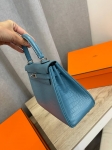 Сумка женская Kelly, 25 cm, PHW Crocodile Niloticus Mat Hermes Артикул LUX-108076. Вид 2