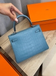 Сумка женская Kelly, 25 cm, PHW Crocodile Niloticus Mat Hermes Артикул LUX-108076. Вид 3