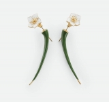 Серьги Flower Earrings Bottega Veneta Артикул LUX-108247. Вид 3