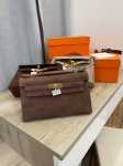 Сумка женская  Kelly Pochette, GHW Hermes Артикул LUX-108387. Вид 4