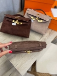 Сумка женская  Kelly Pochette, GHW Hermes Артикул LUX-108387. Вид 5