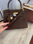 Сумка женская Kelly, 25 PHW Hermes Артикул LUX-108401. Вид 2