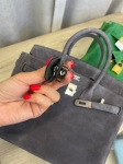 Сумка женская Birkin , 25 PHW Hermes Артикул LUX-108447. Вид 6