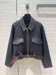 Кожаный бомбер Prada Артикул LUX-109782. Вид 1