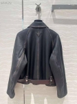 Кожаный бомбер Prada Артикул LUX-109782. Вид 2