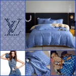 Комплект постельного белья Louis Vuitton Артикул LUX-110011. Вид 1