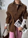 Замшевая куртка Miu Miu Артикул LUX-110245. Вид 1