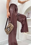 Кожаные брюки Brunello Cucinelli Артикул LUX-110757. Вид 2