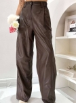Кожаные брюки Brunello Cucinelli Артикул LUX-110756. Вид 1