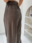 Кожаные брюки Brunello Cucinelli Артикул LUX-110756. Вид 2