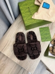 Меховые тапочки  Gucci Артикул LUX-111313. Вид 2