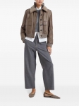Кожаная куртка  Brunello Cucinelli Артикул LUX-111546. Вид 1
