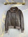 Кожаная куртка  Brunello Cucinelli Артикул LUX-111546. Вид 2