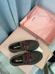 Замшевые лоферы Miu Miu Артикул LUX-111553. Вид 2