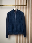 Замшевый бомбер Loro Piana Артикул LUX-112312. Вид 1