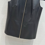 Кожаный топ Prada Артикул LUX-112896. Вид 3