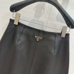 Кожаная юбка  Prada Артикул LUX-112897. Вид 3