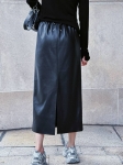 Кожаная юбка Maison Margiela Артикул LUX-112999. Вид 2