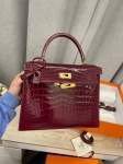Сумка женская Kelly, 28, GHW NILOTICUS Hermes Артикул LUX-113964. Вид 5