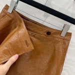 Кожаная  юбка Miu Miu Артикул LUX-114267. Вид 4
