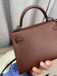 Сумка женская Kelly mini PHW, Chevre Hermes Артикул LUX-114534. Вид 6