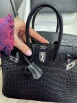 Сумка женская Birkin, 25  Crocodile Alligator Mat Hermes Артикул LUX-115264. Вид 5