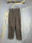  Замшевые брюки Yves Saint Laurent Артикул LUX-116128. Вид 1