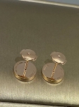 Серьги из розового золота с вставкой из оникса или перламутра Bvlgari Артикул LUX-116342. Вид 2