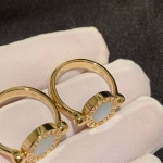 Кольцо  из розового золота с вставкой из  перламутра  Bvlgari Артикул LUX-116344. Вид 4