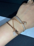 Браслет-цепочка из розового золота с застежкой на кнопке Hermes Артикул LUX-116355. Вид 3