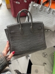 Сумка женская Birkin, 25, PHW Crocodile Porosus Hermes Артикул LUX-116922. Вид 2