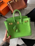 Сумка женская Birkin, 25, PHW Crocodile Porosus Hermes Артикул LUX-116920. Вид 1