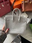 Сумка женская Birkin, 25, PHW Crocodile Porosus Hermes Артикул LUX-116921. Вид 7