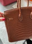 Сумка женская Birkin, 25, PHW Crocodile Porosus Hermes Артикул LUX-116924. Вид 3
