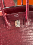 Сумка женская Birkin, 25, PHW Crocodile Porosus Hermes Артикул LUX-116926. Вид 4