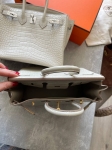 Сумка женская Birkin, 25 Crocodile Niloticus Mat Hermes Артикул LUX-117013. Вид 3