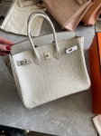 Сумка женская Birkin, 25 Crocodile Niloticus Mat Hermes Артикул LUX-117012. Вид 1