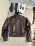Куртка кожаная  Yves Saint Laurent Артикул LUX-117301. Вид 1