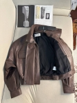 Куртка кожаная  Yves Saint Laurent Артикул LUX-117301. Вид 3