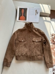 Замшевый бомбер Yves Saint Laurent Артикул LUX-117823. Вид 1