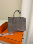 Сумка женская Birkin, 30, GHW Crocodile Porosus Hermes Артикул LUX-118255. Вид 8