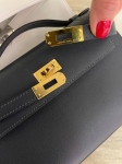 Сумка женская Kelly Pochette Bleu Indigo color Hermes Артикул LUX-118591. Вид 6
