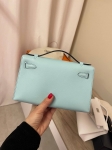 Сумка женская Kelly Pochette Aqua color  Hermes Артикул LUX-118590. Вид 4