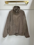 Замшевый бомбер Yves Saint Laurent Артикул LUX-118643. Вид 1