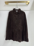 Замшевая рубашка  Brunello Cucinelli Артикул LUX-118644. Вид 1