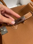 Сумка женская  Birkin, 35 PHW Hermes Артикул LUX-122498. Вид 3